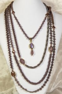 Turkish Delight - Infinity Necklace designed by Barbara Ellis